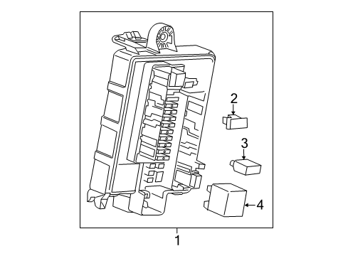 2021 Cadillac XT5 Fuse & Relay Fuse & Relay Box Diagram for 84721427