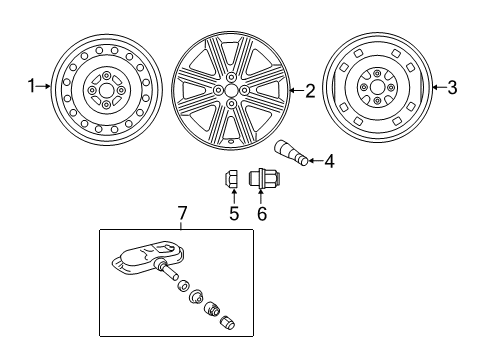 2014 Toyota Yaris Wheels Wheel, Spare Diagram for 42611-0DC40