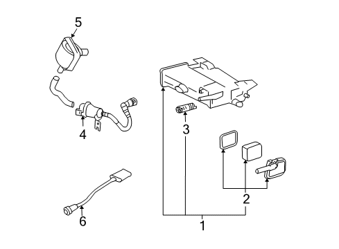 2003 Cadillac CTS Powertrain Control Valve Diagram for 24461169