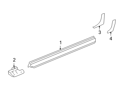 2004 Honda Insight Rocker Panel Patch, L. Center Pillar (Lower) Diagram for 64641-S3Y-300ZZ