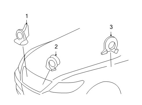 2010 Lexus LS460 Anti-Theft Components Immobilizer Module Computer Diagram for 89784-50020