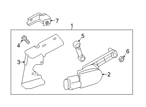 2016 Hyundai Sonata Electrical Components Link Assembly-Sensor Diagram for 92194-B3000