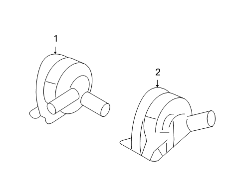 2013 Acura MDX Horn Horn Assembly (High) Diagram for 38150-STX-A03