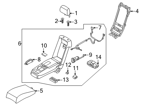 2019 Kia K900 Power Seats Unit Assembly-Wireless C Diagram for 95560J6100