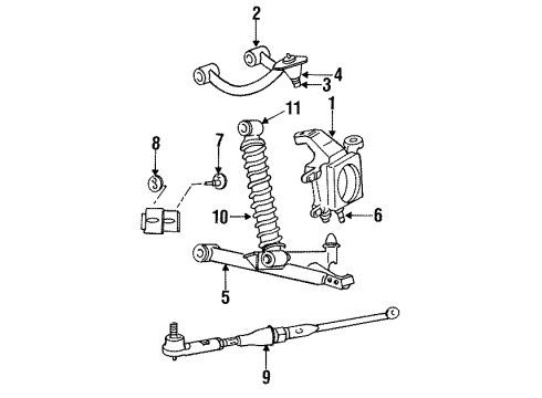 2002 Dodge Viper Suspension Components, Lower Control Arm, Upper Control Arm, Stabilizer Bar ABSORBER-Suspension Diagram for 5264920AB