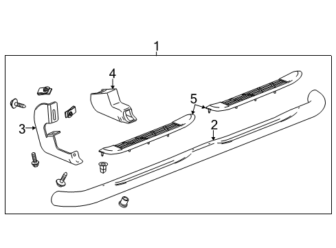 2017 GMC Sierra 3500 HD Running Board Step Asm-Asst Diagram for 22912943