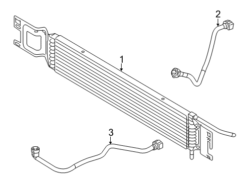 2013 Ford Transit Connect Oil Cooler Inlet Tube Diagram for 9T1Z-7890-B