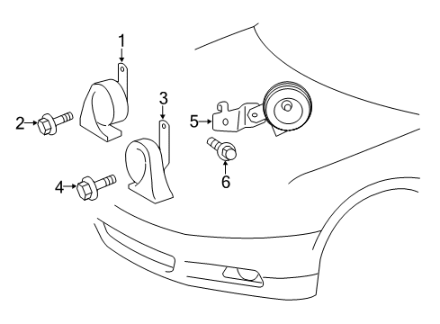 2012 Toyota Camry Anti-Theft Components Amplifier Diagram for 89783-06050