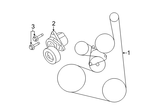 2016 Nissan Rogue Belts & Pulleys Serpentine Belt Diagram for 11720-4BA0A