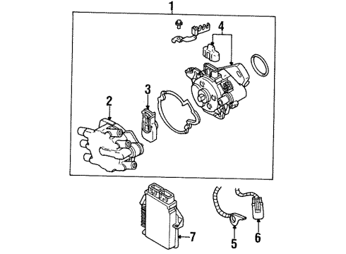 2000 Chrysler Sebring Ignition System Engine Controller Module Diagram for R4606975AA
