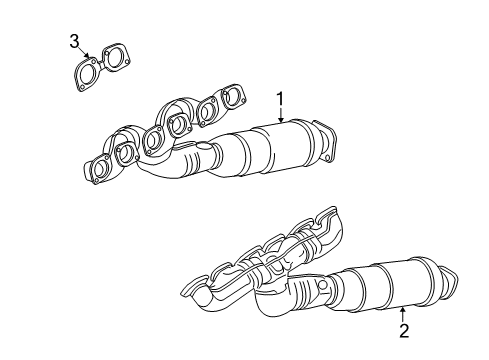 2006 BMW 760i Exhaust Manifold Exchange. Exhaust Manifold With Catalyst Diagram for 18407548943