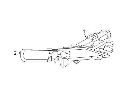 2019 Jeep Grand Cherokee Headlamp Washers/Wipers Bracket-HEADLAMP Washer Diagram for 68349870AA