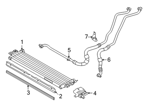 2021 BMW M4 Engine Oil Cooler Clip Diagram for 17227594154