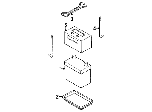 1990 Infiniti Q45 Battery Group 27C Battery Diagram for 999M1-AA27C