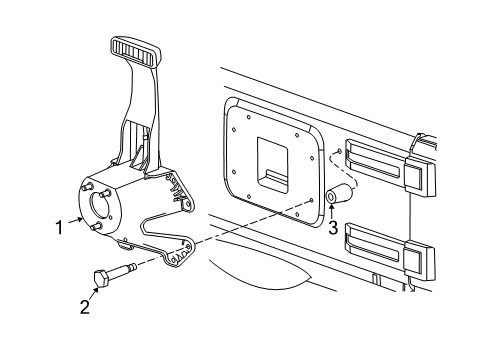 2010 Jeep Wrangler Carrier & Components - Spare Tire Cover-Spare Tire Diagram for 1EB261X7AA