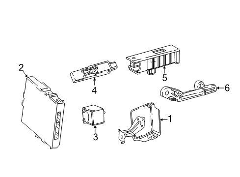 2018 Toyota C-HR Keyless Entry Components Control Module Diagram for 89990-F4010