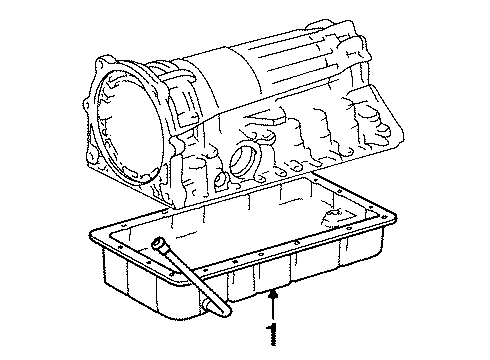 1997 Toyota T100 Transaxle Parts Pan Sub-Assy, Automatic Transmission Oil Diagram for 35106-35041