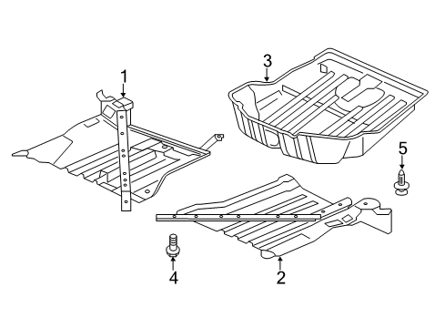 2019 Acura RLX Exterior Trim - Rear Body Lower Cover Assembly L Diagram for 74560-TY2-A02