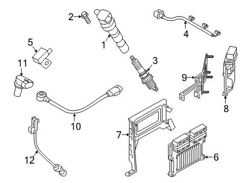 2019 Kia Sedona Ignition System Harness-Ignition Coiling Diagram for 273123L200