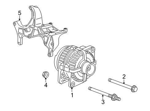 2007 Chrysler Aspen Alternator ALTERNATR-Engine Diagram for 5149275AA