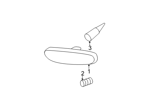 2001 Plymouth Neon Bulbs Lamp-Side Marker Diagram for 5288522AD