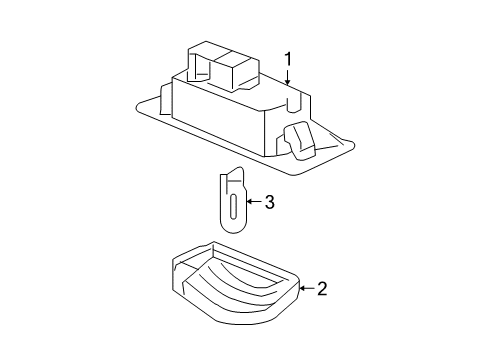 2011 Honda Pilot Bulbs Lens Diagram for 34101-S2K-902