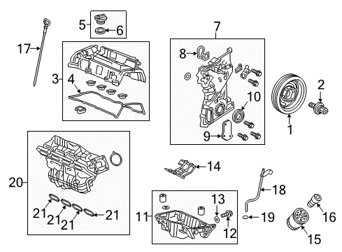 2017 Honda CR-V Intake Manifold Manifold, Intake Diagram for 17100-5PH-A01