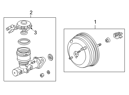 1992 Acura NSX Hydraulic System Power Assembly, Master (7"+8") (Nissin) Diagram for 46400-SL0-951