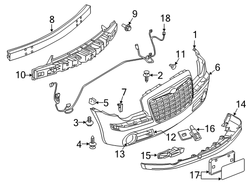 2006 Chrysler 300 Automatic Temperature Controls Screw-HEXAGON Head Diagram for 6505145AA