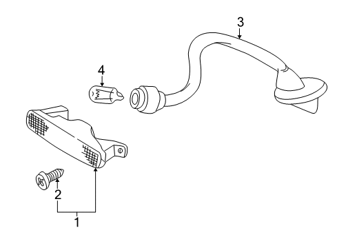1997 Honda Civic High Mount Lamps Wire Diagram for 34273-S00-A01