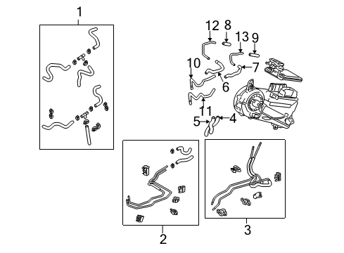 2010 Toyota Sienna Hoses & Pipes Tube Assembly Diagram for 87208-08090
