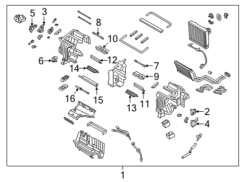 2021 Kia Stinger A/C & Heater Control Units Door Assembly-Defroster Diagram for 97147J5500