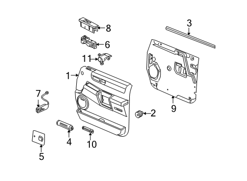 2003 Hummer H2 Heated Seats Switch, Passenger Seat Heater Diagram for 15117124