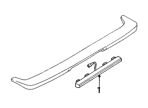 1992 Nissan Stanza High Mount Lamps Lamp Assembly-Stop Diagram for 26950-65E60