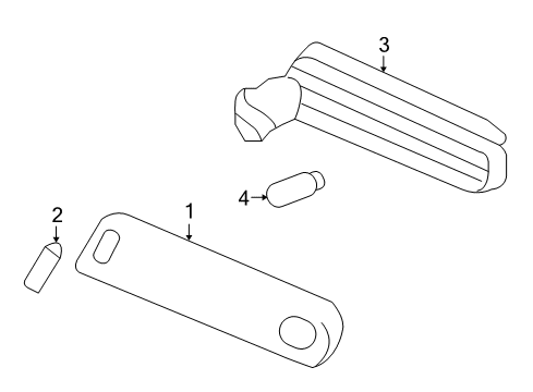 2012 Honda Pilot Bulbs Lamp, High Mount Stop Diagram for 34271-SZA-A01