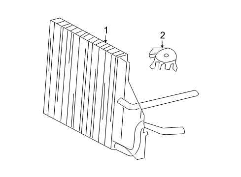 2004 Mercury Grand Marquis Power Steering Oil Cooler Power Steering Cooler Diagram for 5W1Z-3F749-A