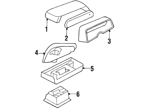 1985 Buick Skylark High Mount Lamps High Mount Lamp Diagram for 917755