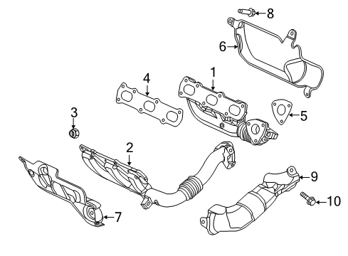 2016 Jeep Grand Cherokee Exhaust Manifold Nut-Hex Locking Diagram for 68492930AA