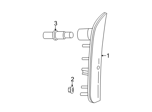 2017 Dodge Viper Bulbs Lamp-Side Marker Diagram for 68194268AB