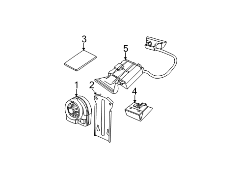 2003 BMW X5 Anti-Theft Components Ultrasonic Module Diagram for 65758379941