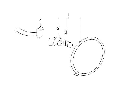 2009 Chevrolet Corvette Bulbs Tail Lamp Assembly Diagram for 25958215