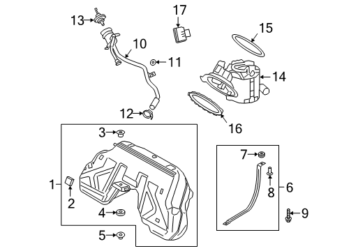 2019 BMW Z4 Fuel Supply O-RING Diagram for 16117476100