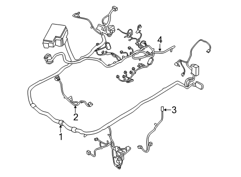 2016 Ford Mustang Wiring Harness Wire Harness Diagram for FR3Z-8C290-B