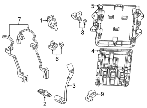 2020 GMC Sierra 3500 HD Ignition System Glow Plug Diagram for 12690238