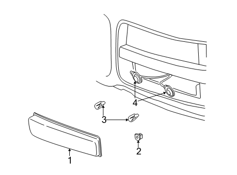 1997 GMC Savana 3500 Park Lamps Park Lamp Diagram for 5977271