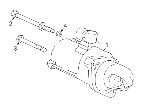 2019 Honda Accord Starter Starter Motor Assembly (Sm-75014) (Mitsuba) Diagram for 31200-6A0-A01