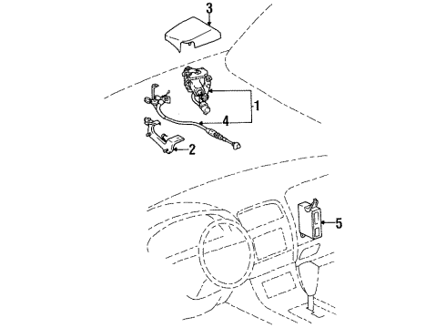 1997 Lexus LS400 Cruise Control System Computer Assy, Cruise Control Diagram for 88240-50071