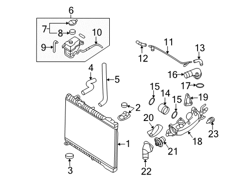 2006 Kia Sedona Powertrain Control Computer Assembly Diagram for 39110-3C410