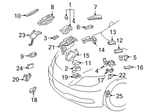 2009 Lexus LS600h Electrical Components Computer Assembly, Power Diagram for 89650-50161