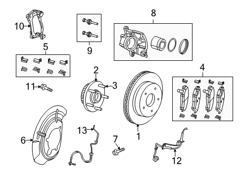 2010 Jeep Liberty Front Brakes TUBE/HOSE-Brake Diagram for 52125333AC